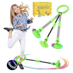 Q-WOOFF Children's Flashing Jumping Ring, Sports Jumping Ball, Foldable Flash Jumping Ball, Suitable