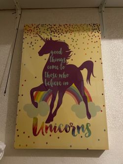 Unicorn wall are large
