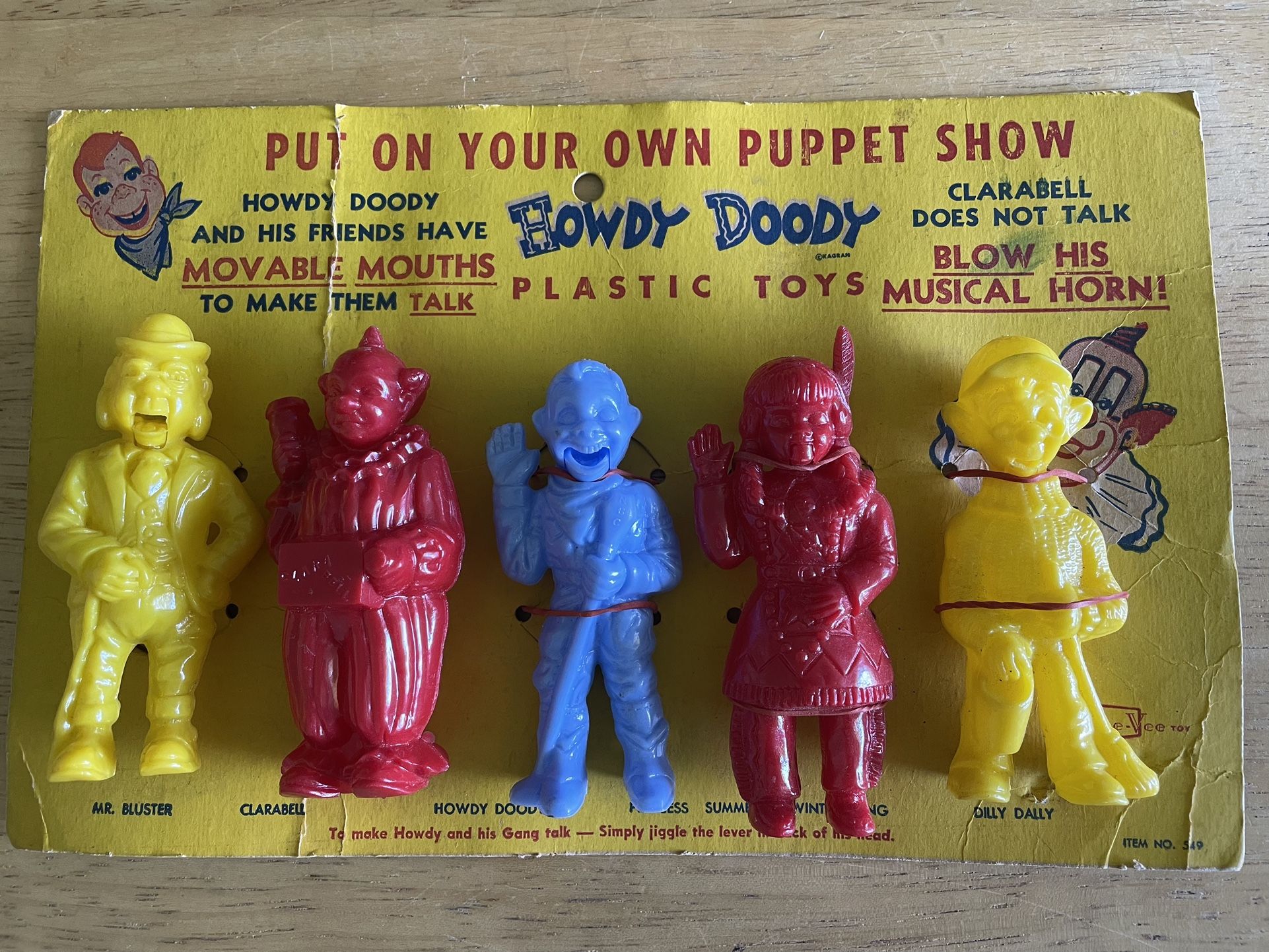 HOWDY DOODY FIGURES SET, 1950’s