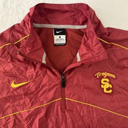 USC Nike Team Official Jacket 1/4 Zip L 