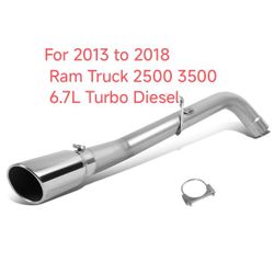 DNA Motoring CBE-DR-006 For 2013 to 2018 Ram Truck 2 6.7L Turbo Diesel Side Exit Filter Back Exhaust Kit w/5"OD Stainless Steel Muffler Tip