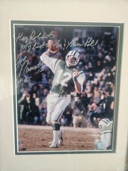 Joe Namath Autographed Photo