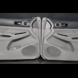 2006-2011 Toyota Tacoma CREW CAB Front Door Panels Cards Gray Power OEM