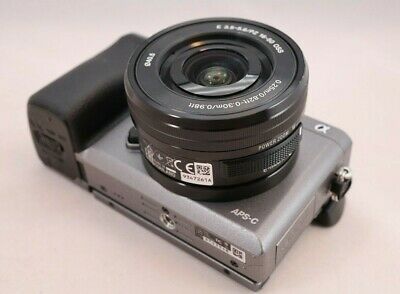 Sony Alpha Sony A6000 24.3MP Digital Camera Graphite w/ E PZ OSS 16-50mm lens