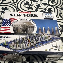 4D Cityscape Time Puzzle of New York City