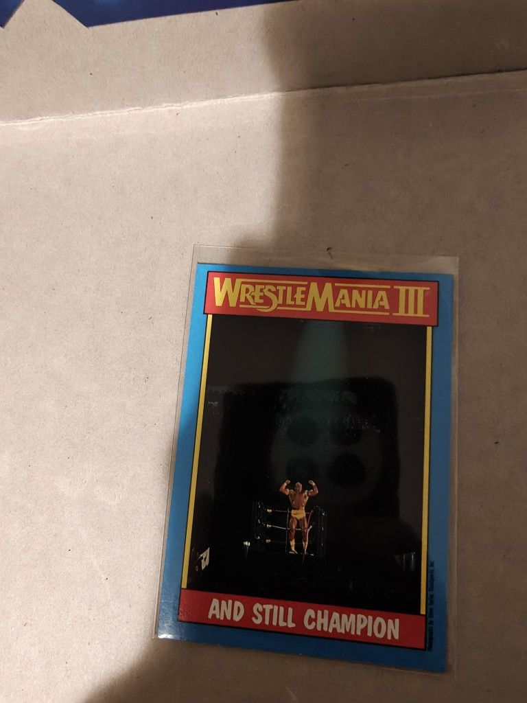 Hulk Hogan WWF Card