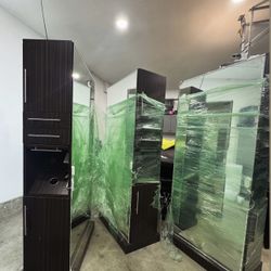 3 Double Sided Salon Stations 