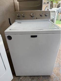 Washer Maytag working great excellent condition very clean heavy duty  ex  large capacity including delivery installation and warranty.-