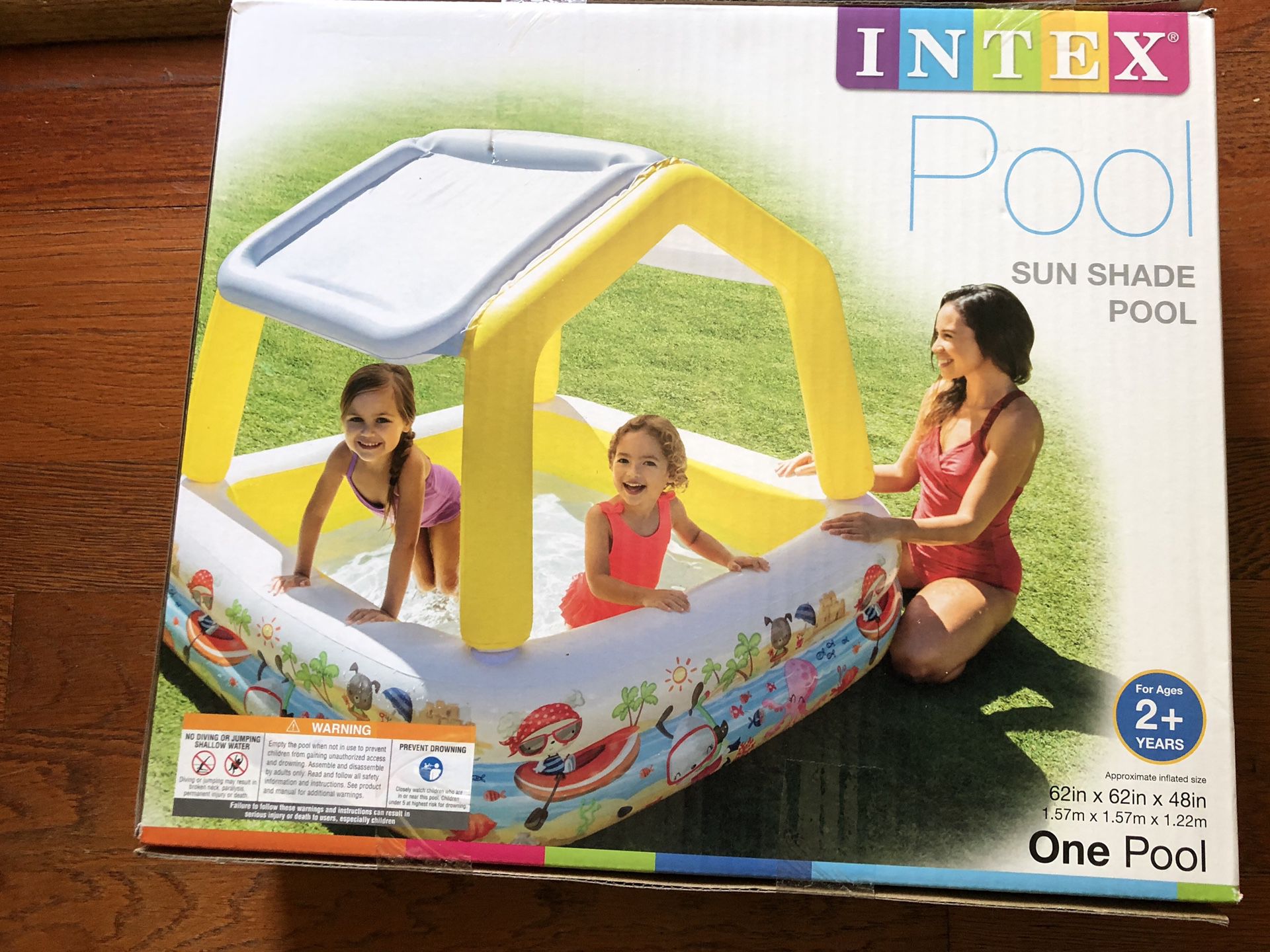 Intex Sun Shade Kiddie Baby Kids Swimming Pool