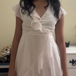 White Polka Dot Dress