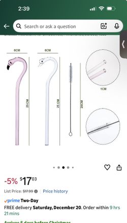 NIB Anti Wrinkle Flamingo Straws
