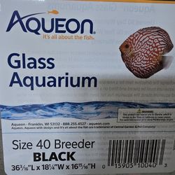 Aqueon Standard Open-Glass Glass Aquarium Tank, 40 Gallon