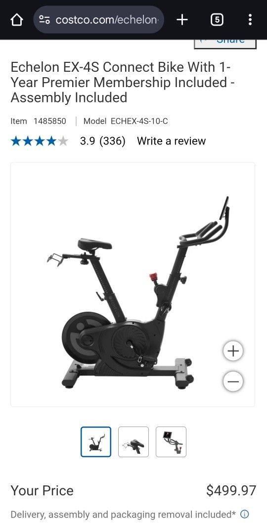 Bundle Deal Echelon Exercise Bike And Proform Elliptical