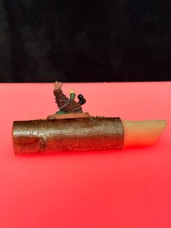 Hand-Painted Hermle Black Forest Cuckoo Whistle Featuring a Gnome Figurine.
