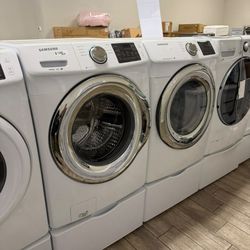 Samsung washer and dryer set electric with warranty