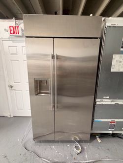 GE Monogram Refrigerator 42”Inch Side By Side  Stainless Steel  Used Like New