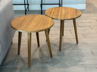 Article Side Wood Tables - Set of 2