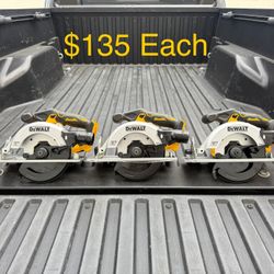 NEW DEWALT 20V MAX Cordless Brushless 6-1/2 in. Sidewinder Style Circular Saw (Tool Only) **3 Available, $135 Each**