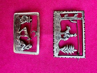 Taxco Silver Brooches - Vintage 1950s
