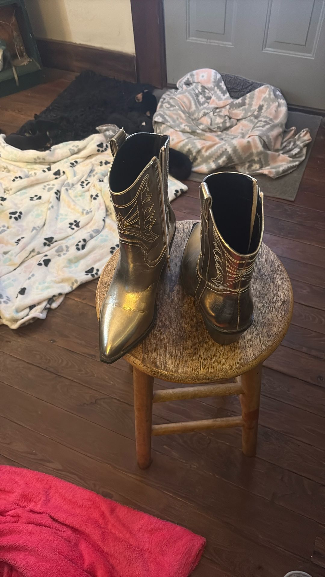 Gold Boots