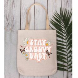 Retro Style Canvas Tote 