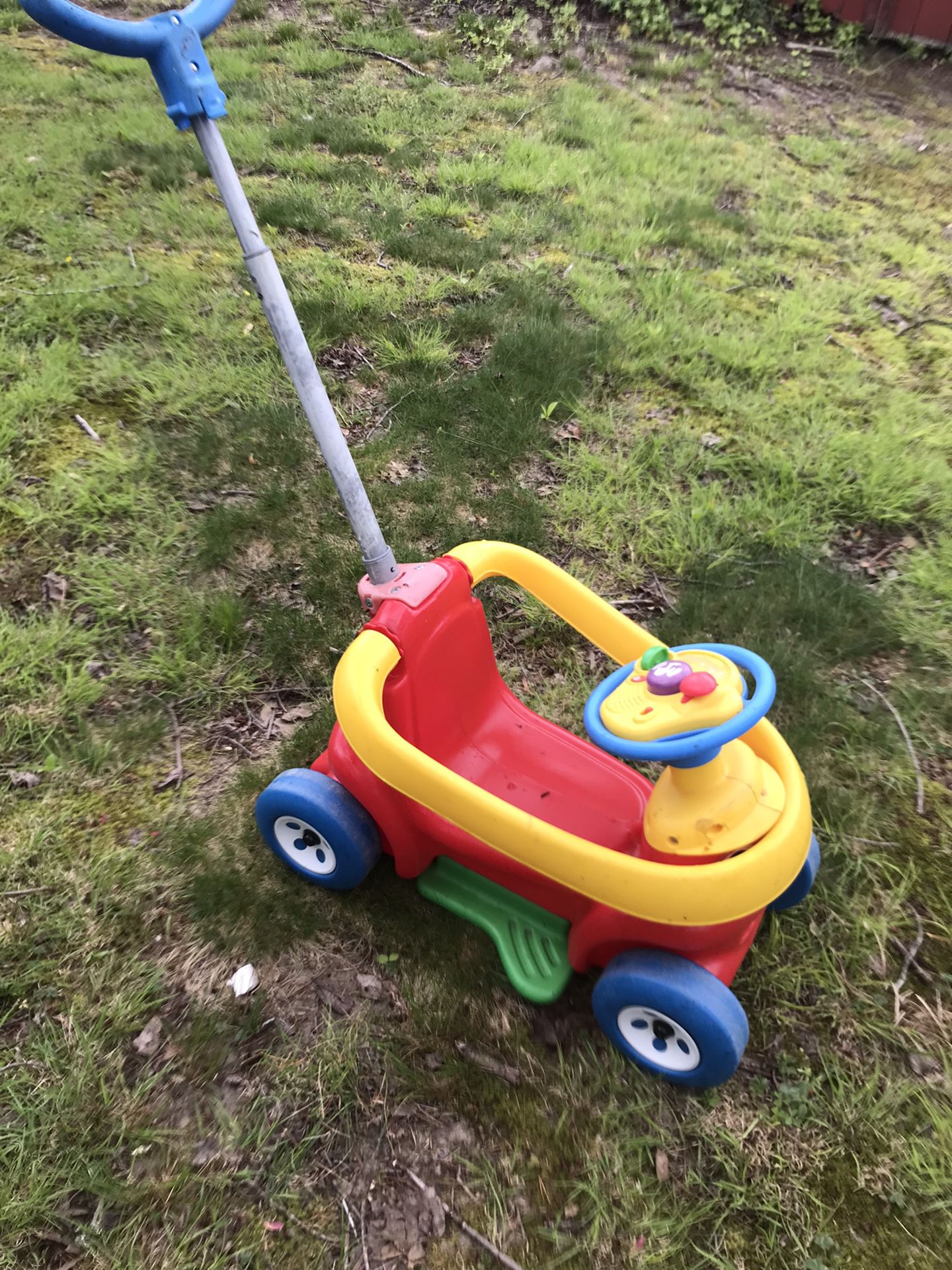 Very Nice Baby Riding Car With A Dark Handle Only $25