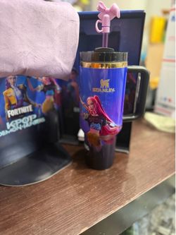 Stanley custom made k-pop Fortnite Quencher H2.0 40oz Insulated Tumbler w/ Handle Lid Straw Stanley