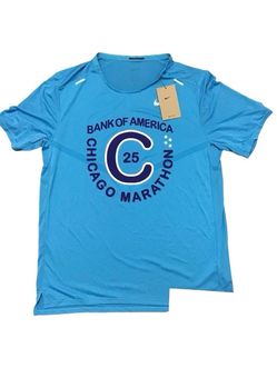 Nike Chicago 2025 Marathon Shirt Mens Medium M Rise 365 Bank America