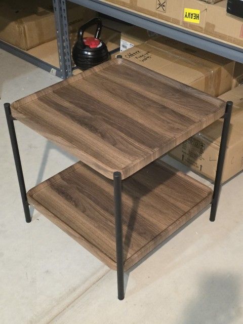 End Table 2 Tier, night stand, living room decor, bedroom decor, bed side table, 2 layer side table,wooden side table, wood end table
