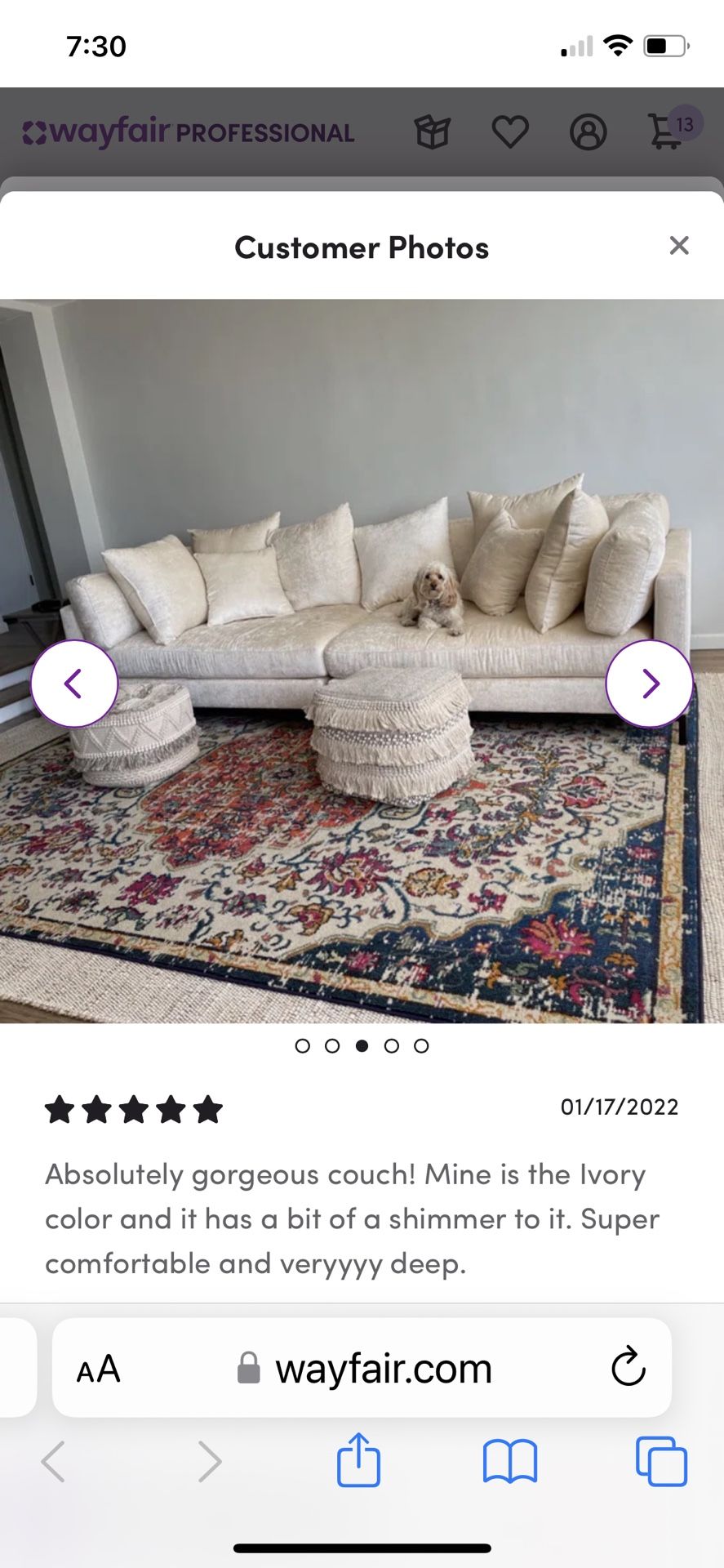 Large Sofa 2 Piece Together Into 1