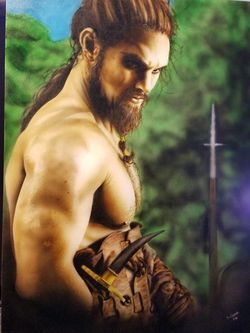 Airbrush portraits/game of thrones