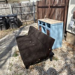 Black Futon Sofa/Couch