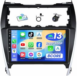 [8Core+64G] Car Radio for Toyota Camry 2012 2013 2014: Adroid 13 Stereo with Wireless Carplay Android Auto,10 Inch 1280 * 800 HD Touch Screen Bluetoot
