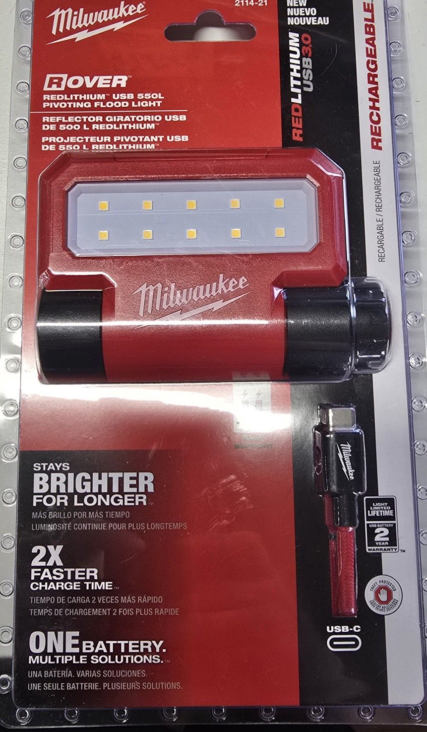 Milwaukee  Rover Rechargeable Flashlight