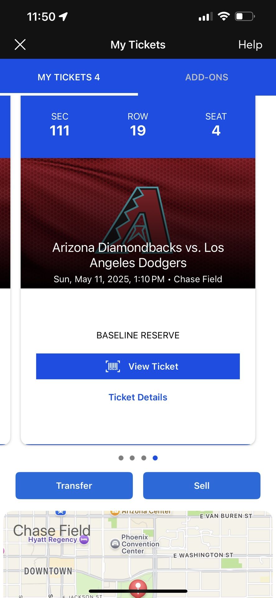 Diamondbacks Vs dodgers Mothers Day Game
