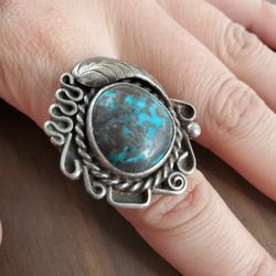 Vintage Sterling Turquoise Ring