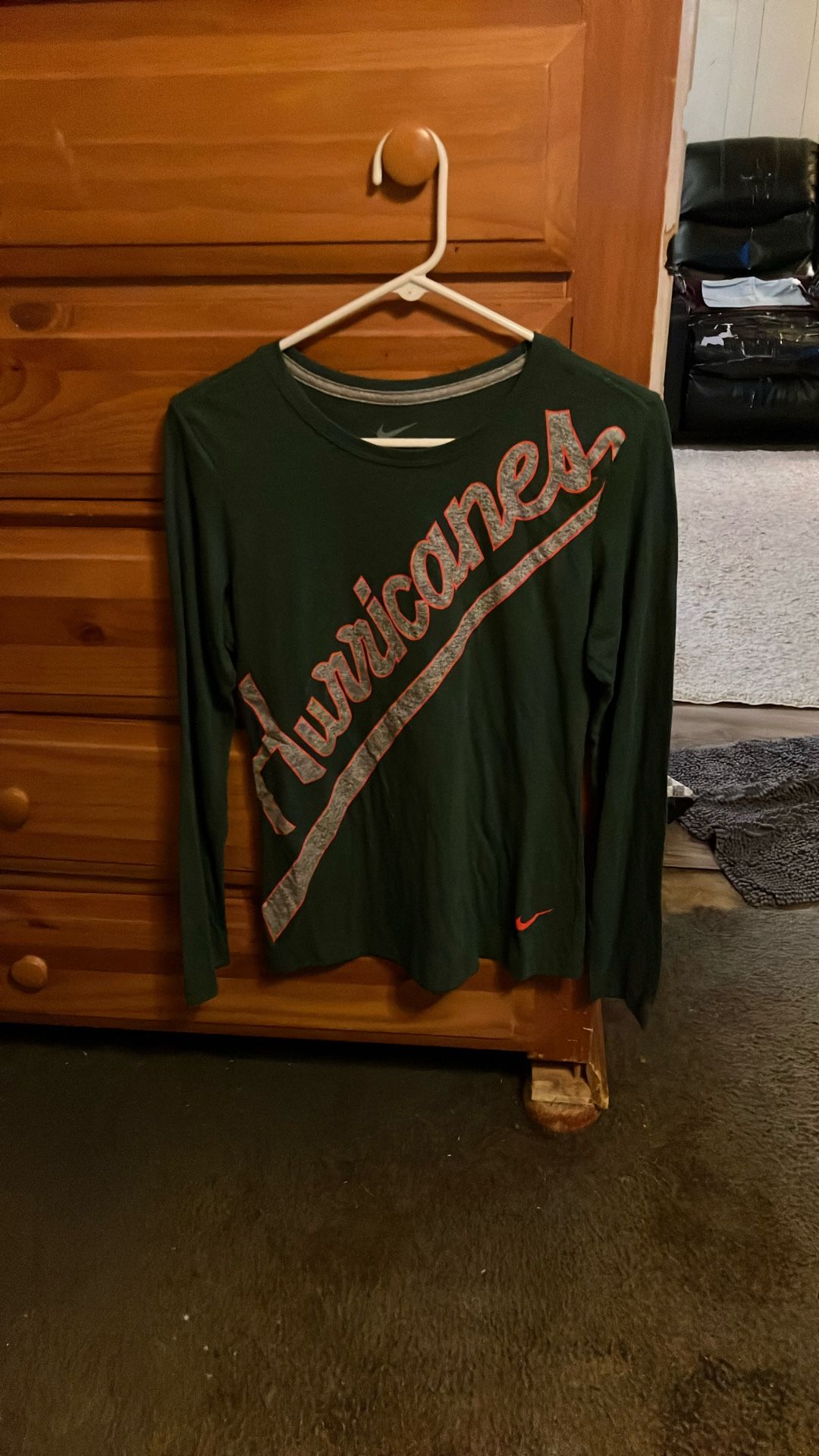 Miami hurricanes long sleeve shirt