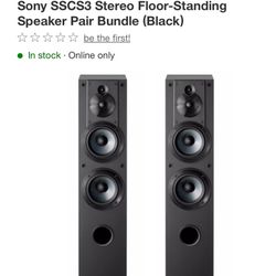 Sony Speakers - Sold As A Pair 