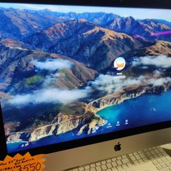 Apple iMac 2015 27" 5K Retina Intel Quad-Core , 16GB Ram, 500GB  SSD, AMD Radeon R9 M380 2GB Graphics, mocOS Monterey, Apple Keyboard and Mou