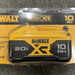 DEWALT 20V 10Ah MAX XR Lithium Ion Battery 1 Pack, LED Charge Indicator (DCB210)