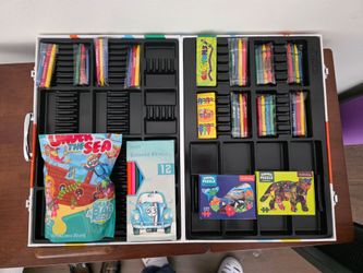 Kids are set, crayons, colored pencils, etc