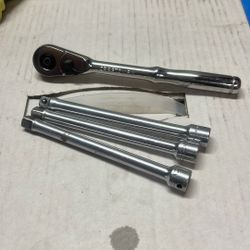 Craftsman 3/8 Ratchet With 3 six Inch Extensions