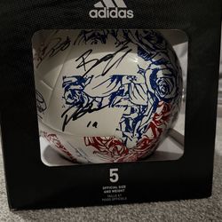 SIGNED OFFICIAL SIZE ADIDAS SOCCER BALL