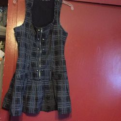 Black and gray dress