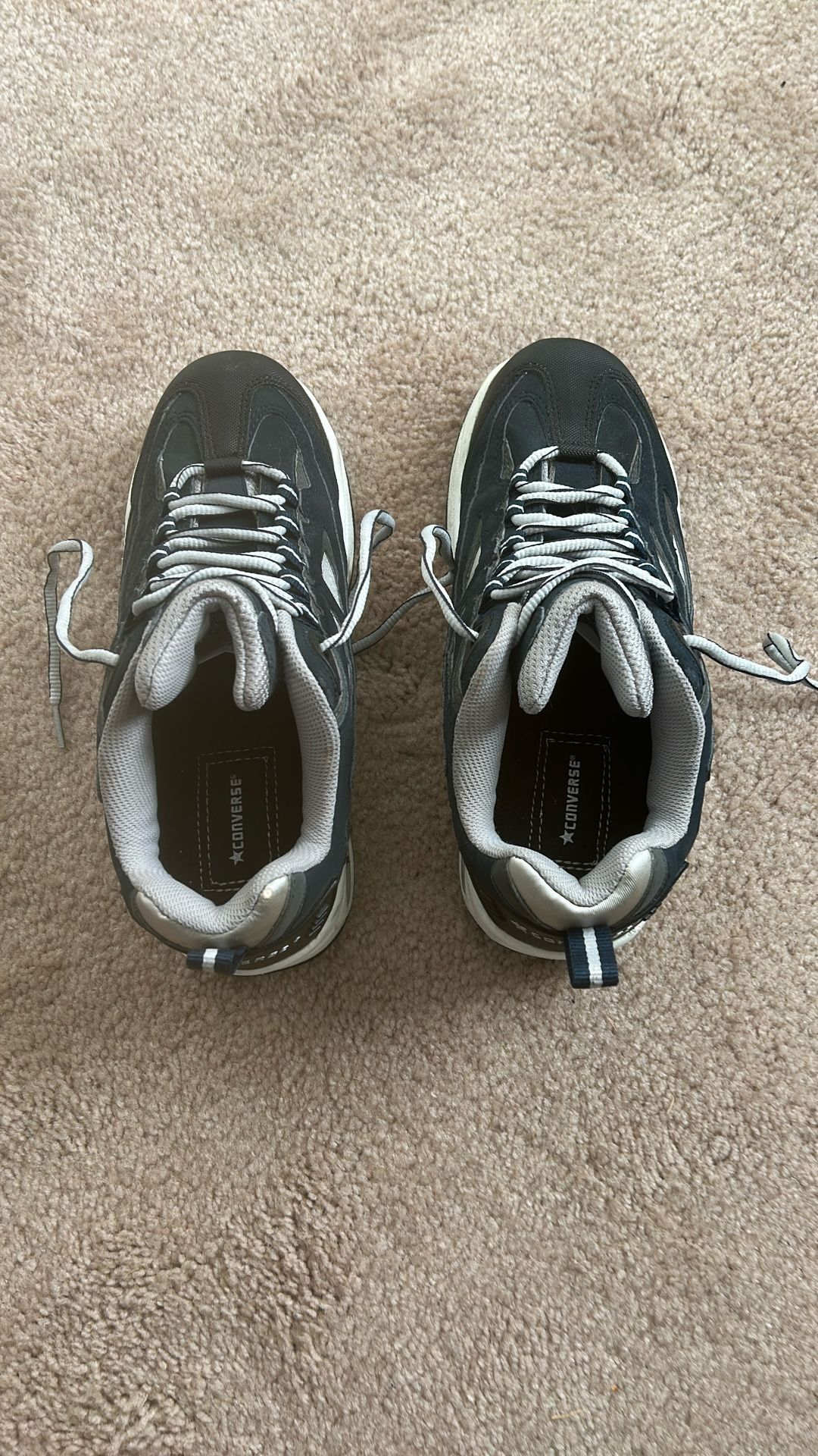 Brand new never worn Converse steel toed tennis shoes