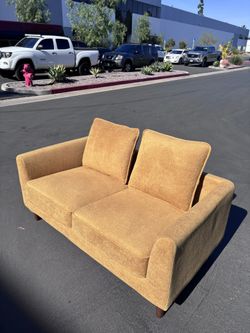 New Velvet Fabric 55” Loveseat Sofa