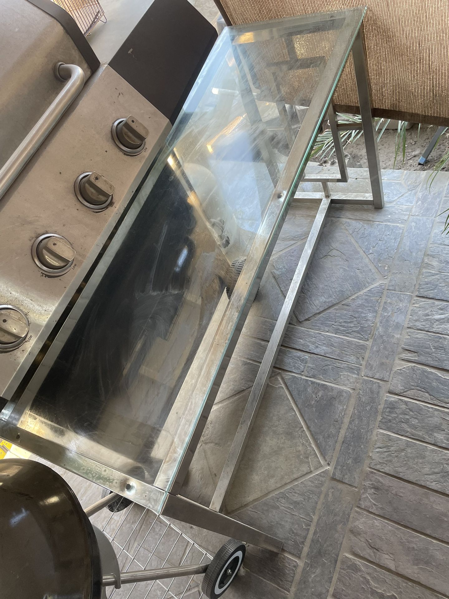 Glass Table Entry Way / Console Table/ Hallway Table