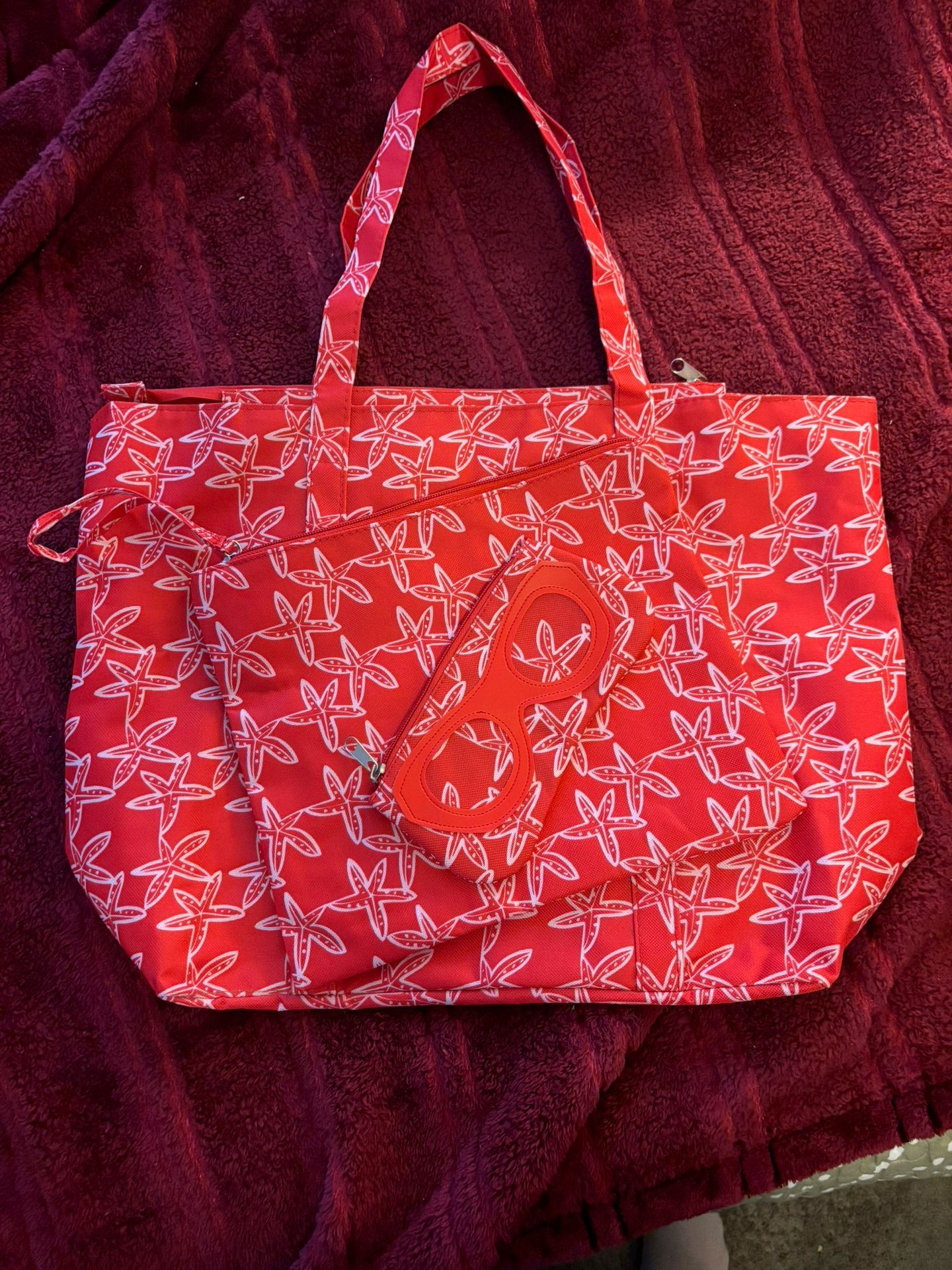 Women Within 3 Piece Travel Tote Bag Set