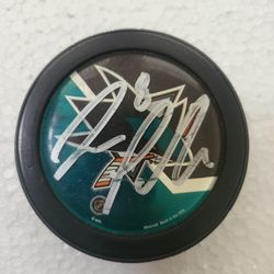 Joe Pavelski signed puck