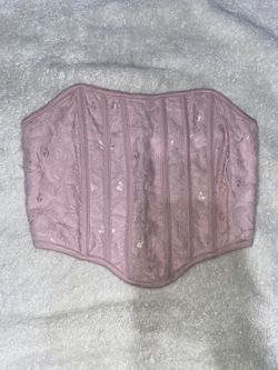 Light Pink Lace Corset Tube Top 
